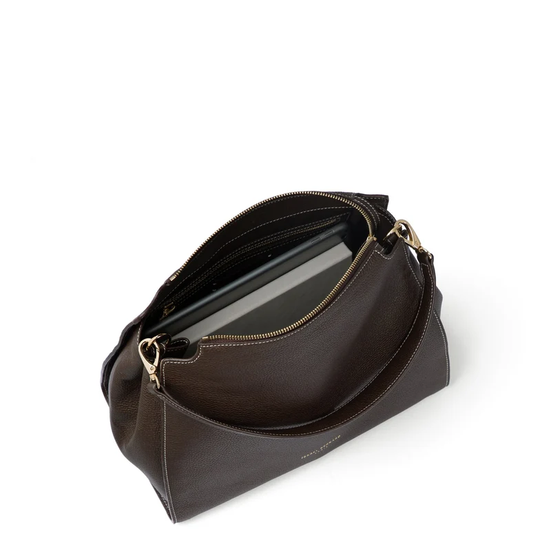 Isabel Bernard Honoré Emma Schultertasche Dunkelbraun IB21134-031