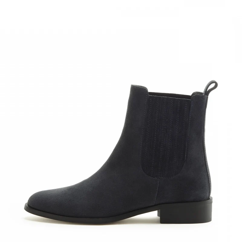 Isabel Bernard Vendôme Chey Blau Suede Chelsea Stiefel IB53000-10-36
