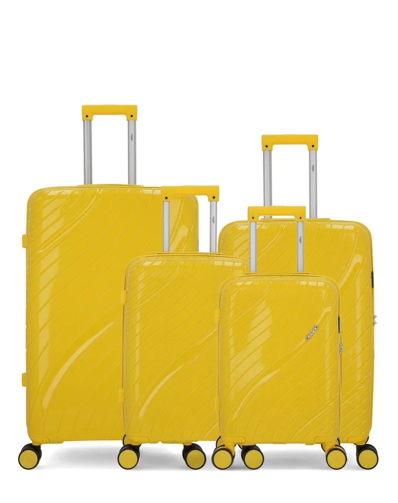 OBAGO – 4er-Pack – Großer Koffer, mittelgroßer Koffer, Handgepäck und Handgepäck XS LYRA