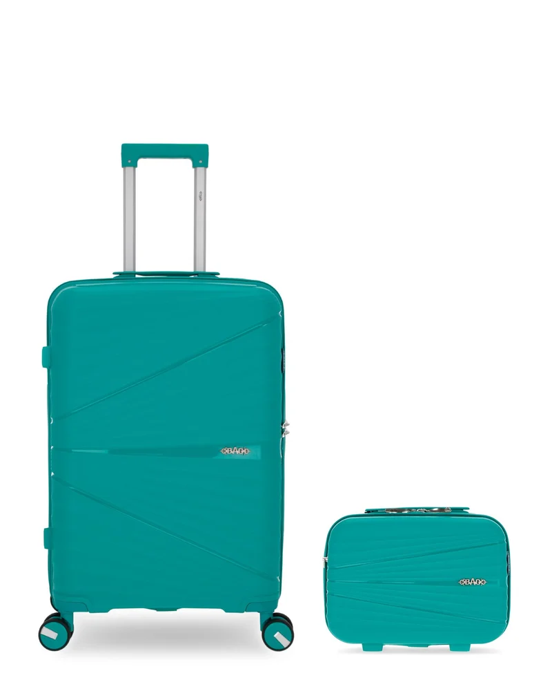 OBAGO – 2er-Pack – Mittelgroßer Koffer und großer Kosmetikkoffer VELA