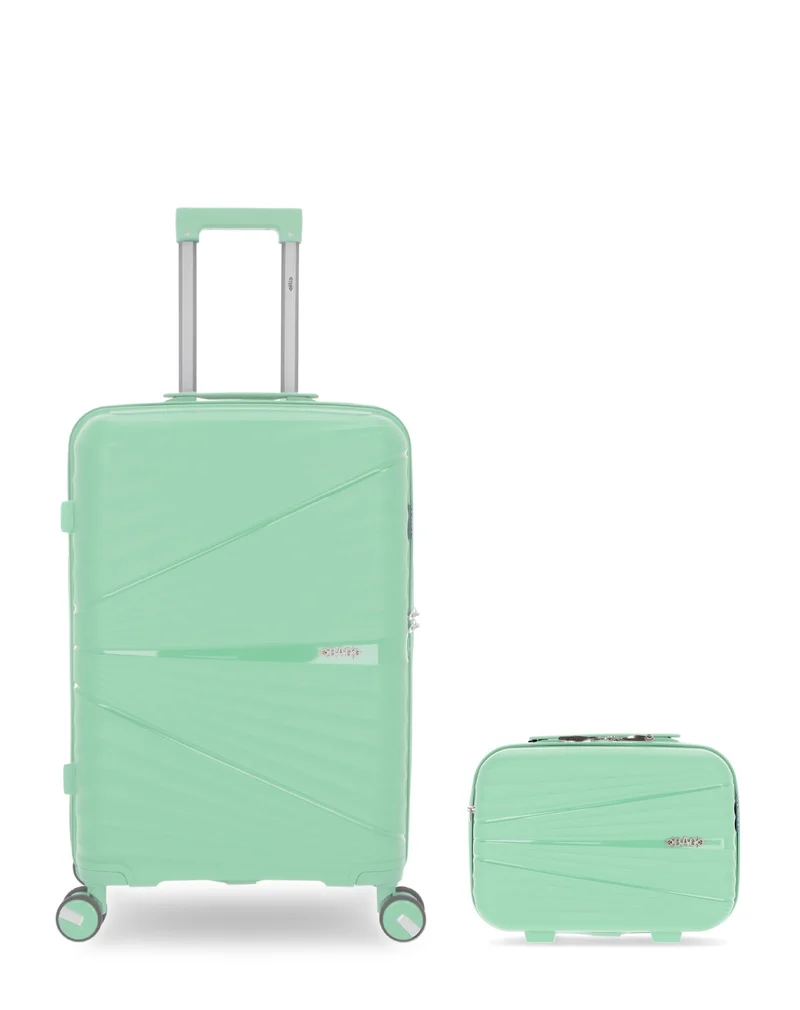 OBAGO – 2er-Pack – Mittelgroßer Koffer und großer Kosmetikkoffer VELA