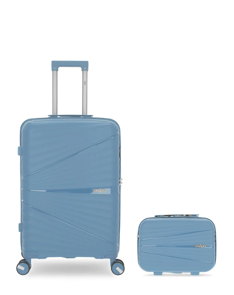 OBAGO – 2er-Pack – Mittelgroßer Koffer und großer Kosmetikkoffer VELA