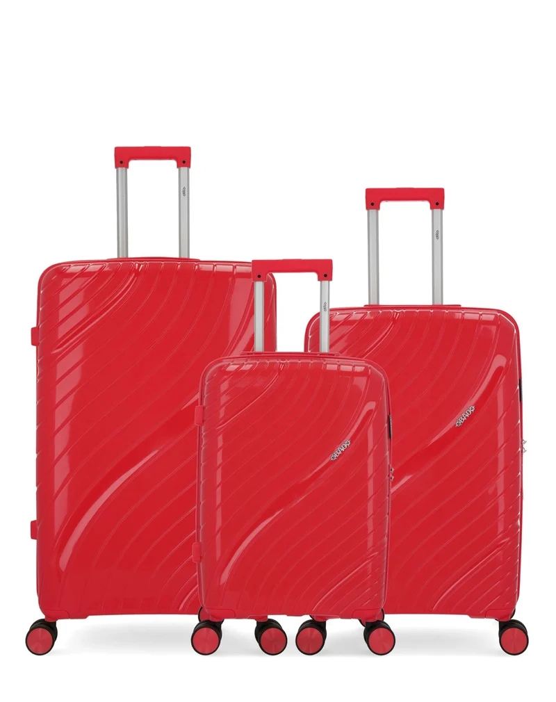 OBAGO – 3er-Pack – Großer Koffern, mittelgroßer Koffer und Handgepäck LYRA
