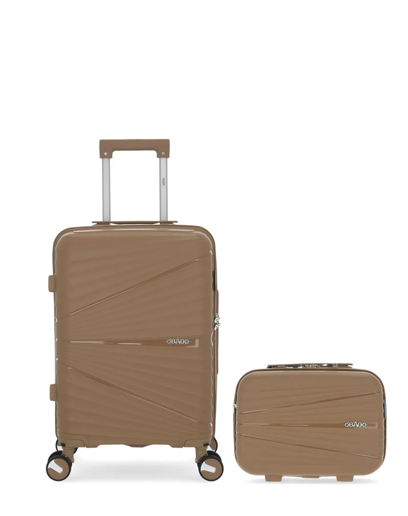 OBAGO – 2er-Pack – Handgepäck und großer Kosmetikkoffer VELA