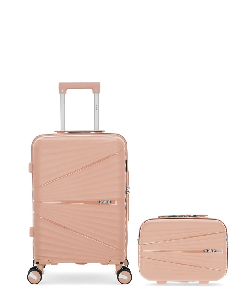 OBAGO – 2er-Pack – Handgepäck und großer Kosmetikkoffer VELA