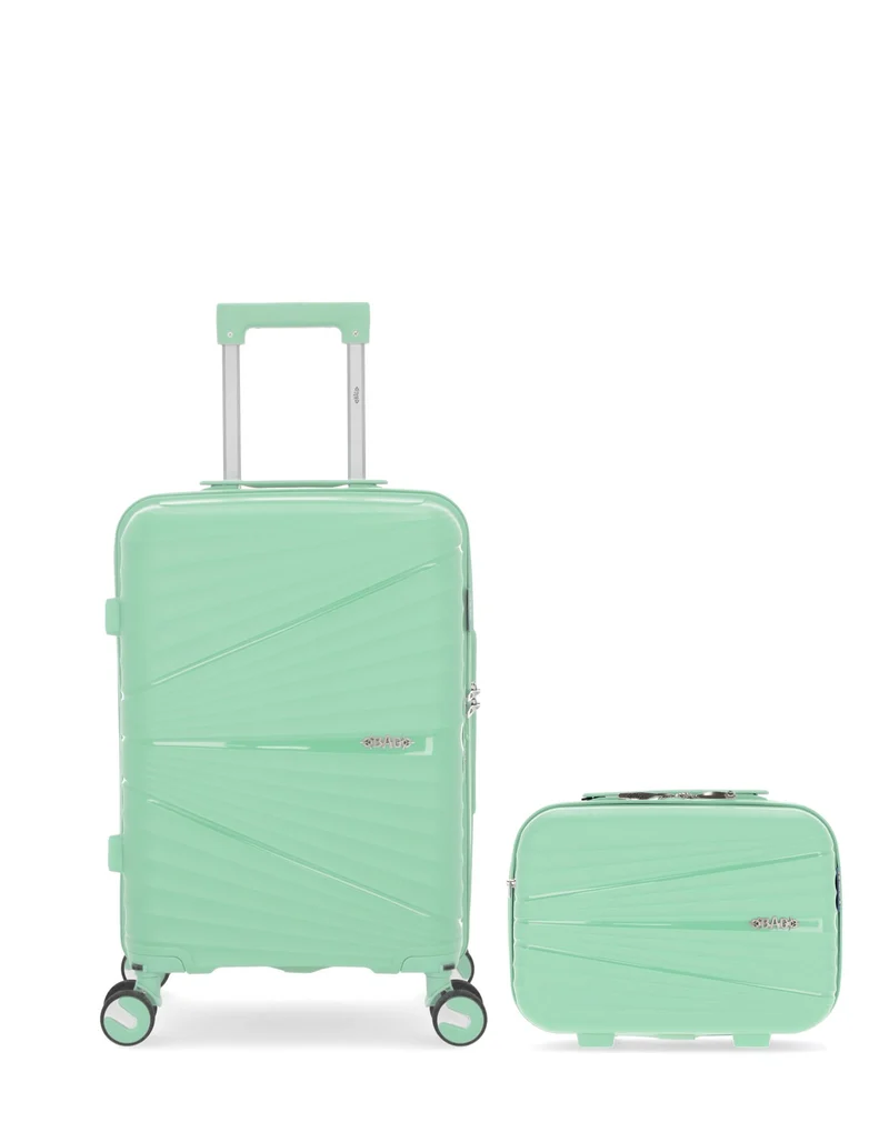 OBAGO – 2er-Pack – Handgepäck und großer Kosmetikkoffer VELA