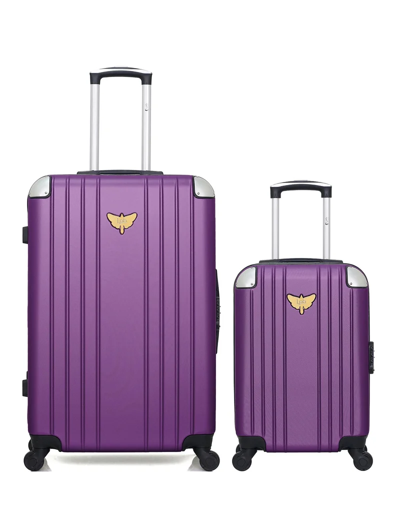 LPB LUGGAGE – 2er-Pack – Großer Koffer und Handgepäck XS AMELIE-A