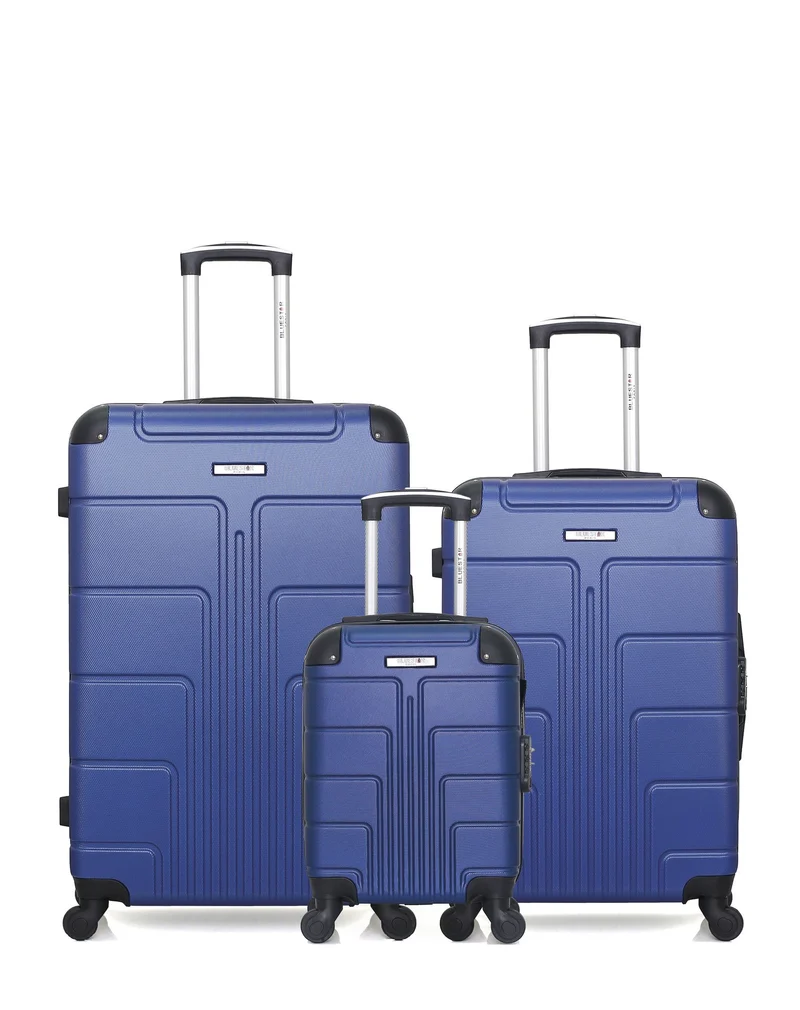 BLUESTAR – 3er-Pack – Großer Koffer, mittelgroßer Koffer und Handgepäck XXS OTTAWA