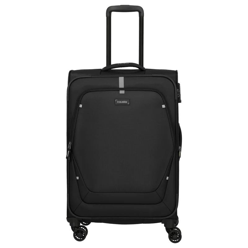 Travelite Umbria - 4-Rollen-Trolley M 67 cm erw. (schwarz)