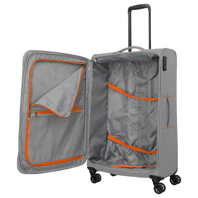 Travelite Umbria - 4-Rollen-Trolley L 77 cm erw. (smoky grey)