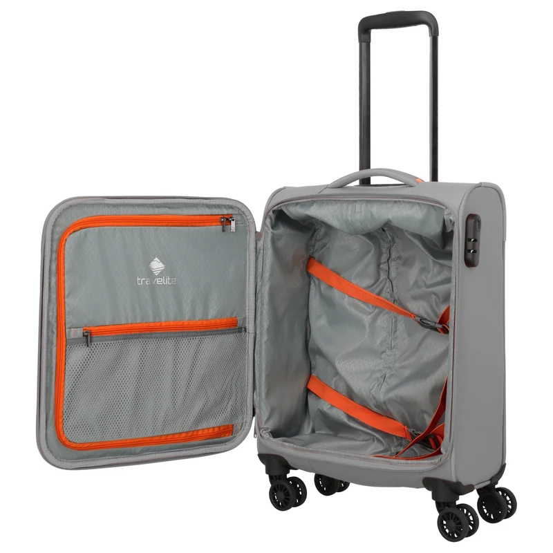 Travelite Umbria - 4-Rollen-Kabinentrolley S 55 cm (smoky grey)