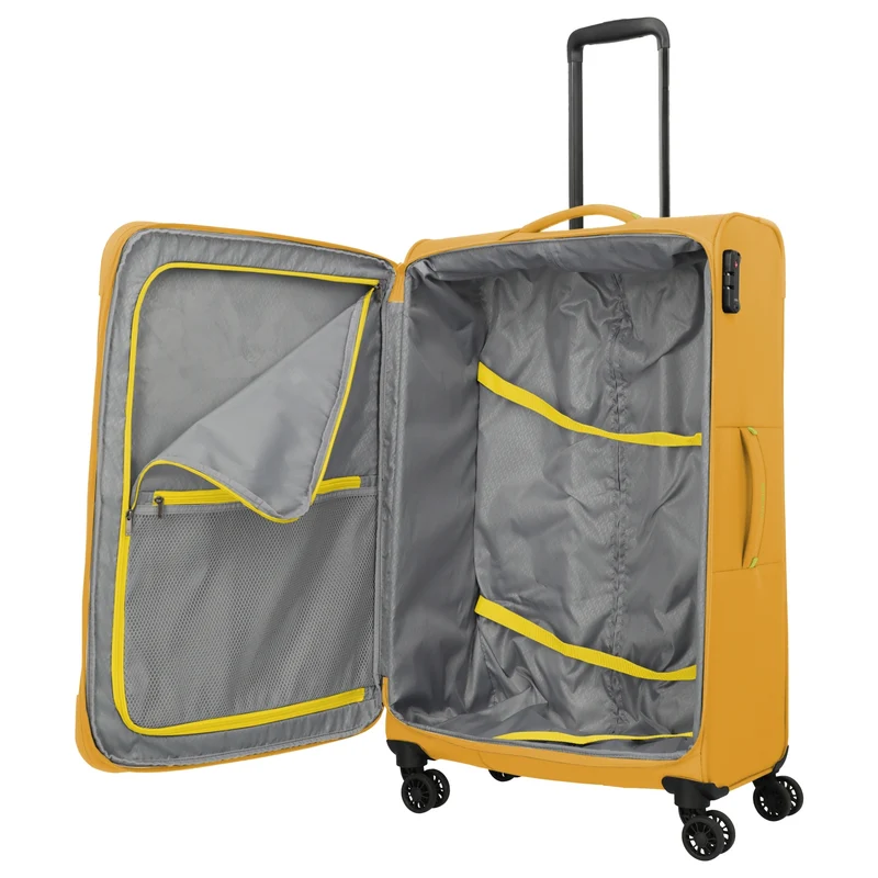 Travelite Umbria - 4-Rollen-Trolley L 77 cm erw. (golden glow)