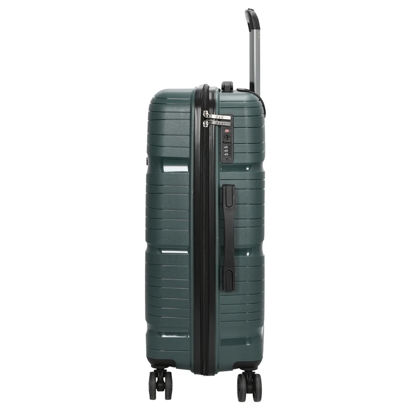 D&N Travel Line 4300 - 4-Rollen-Trolley M 66 cm (dunkelgrün)