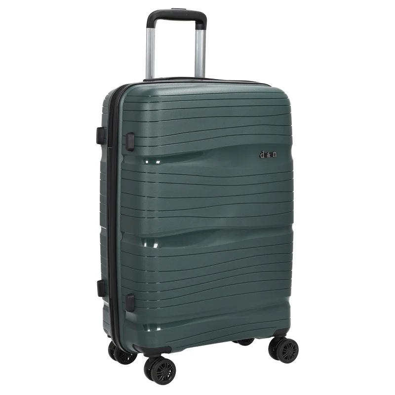 D&N Travel Line 4300 - 4-Rollen-Trolley M 66 cm (dunkelgrün)