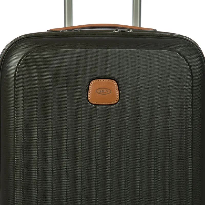 Brics Taormina - 4-Rollen-Kabinentrolley mit Vortasche 55 cm erw. USB (olive)