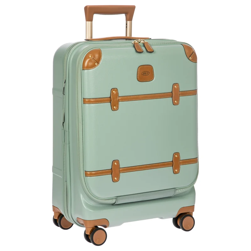 Brics Bellagio - 4-Rollen-Kabinentrolley mit Vortasche S 55 cm erw. USB (eucalyptus)