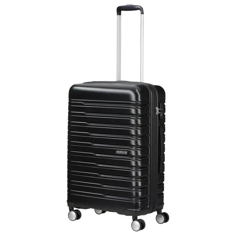 American Tourister Flashline - 4-Rollen-Trolley 67 cm erw. (schwarz)