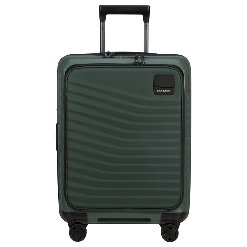 Samsonite Intuo Easy Access - 4-Rollen-Kabinentrolley mit Laptopfach 15.6" 55 cm erw. (olive green)