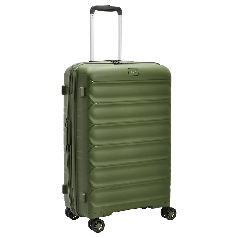 D&N Travel Line 4700+ - 4-Rollen-Trolley M 68 cm erw. (olive green)