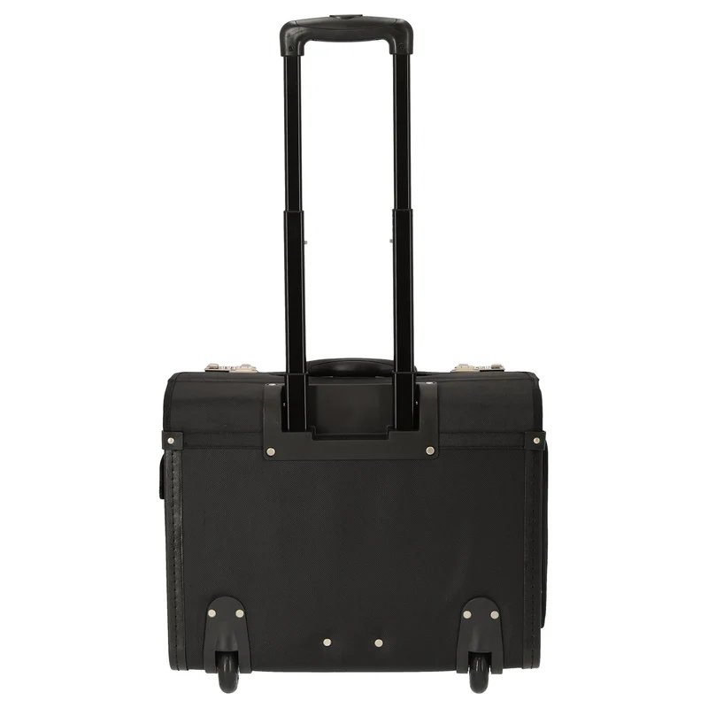 D&N Business - 2-Rollen Businesstrolley 46 cm Polyester (schwarz)