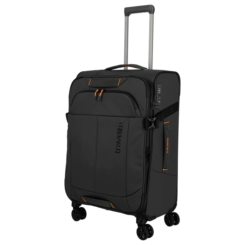 Travelite Briize - 4-Rollen-Trolley M 67 cm erw. (schwarz)