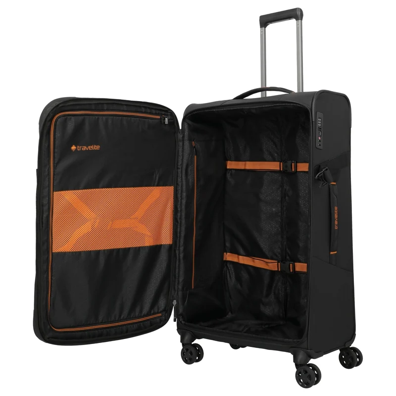 Travelite Briize - 4-Rollen-Trolley L 78 cm erw. (schwarz)