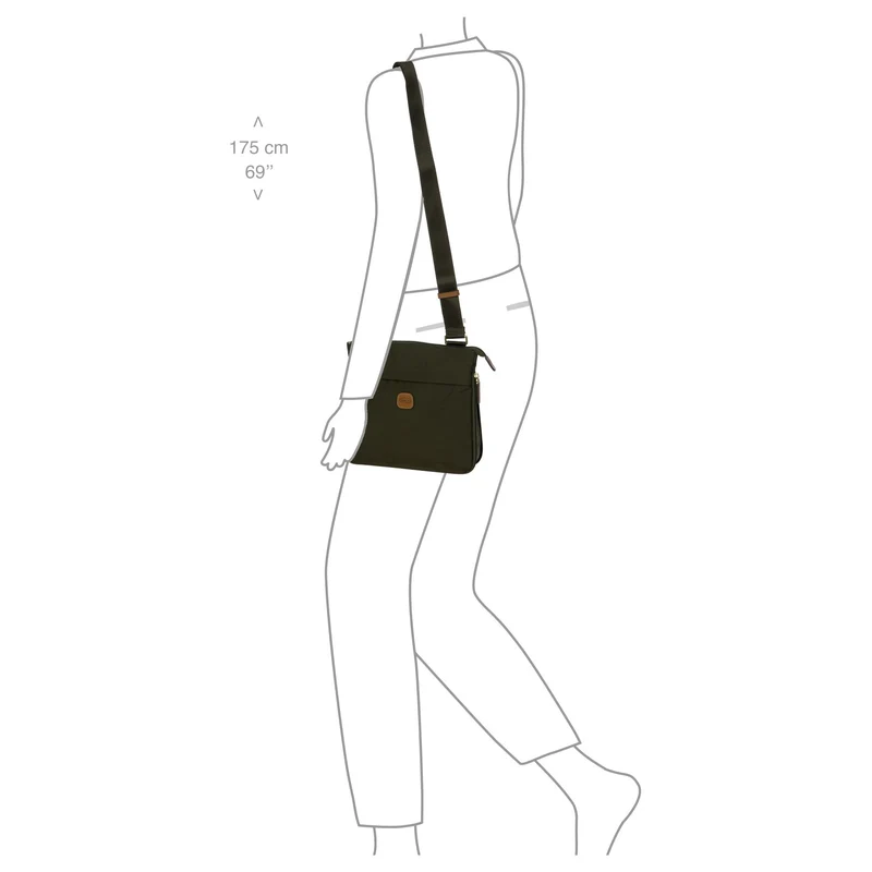 Brics X-Bag - Umhängetasche 26 cm erw. (olive)