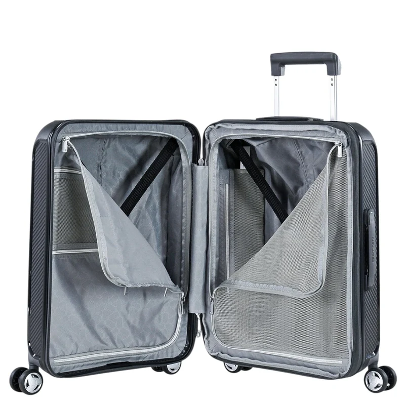 Eminent AEGIS - 4-Rollen-Kabinentrolley 55 cm erw. (midnight black)