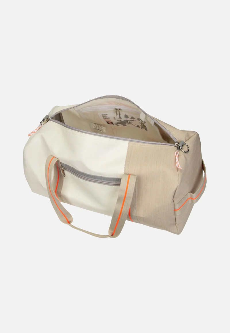 Pirat Weiss/Sand/Zahl Orange - Dufflebag