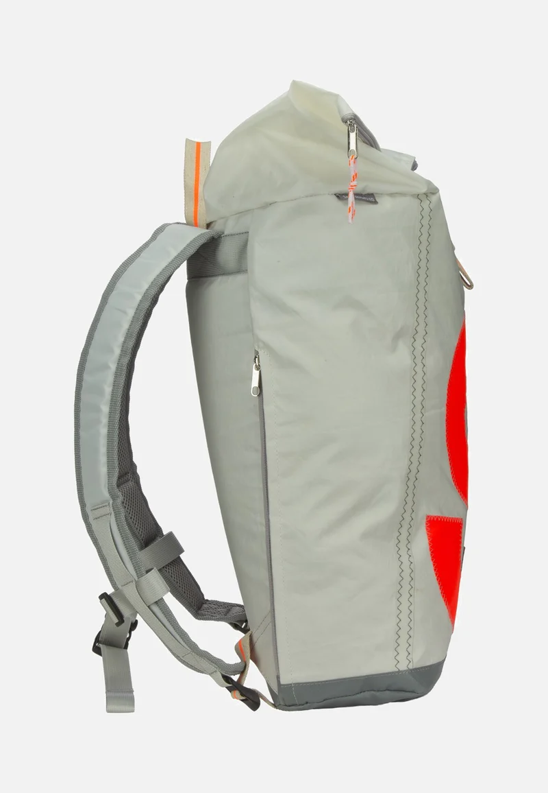Tide XL Weiss/Sand/Zahl Orange - Rolltop Rucksack