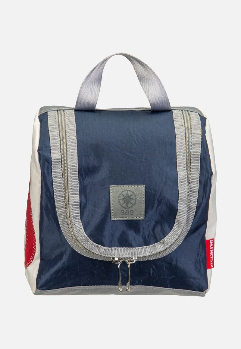 Matrose XL Weiss/Vintage Blau/Zahl Rot - Kulturbeutel