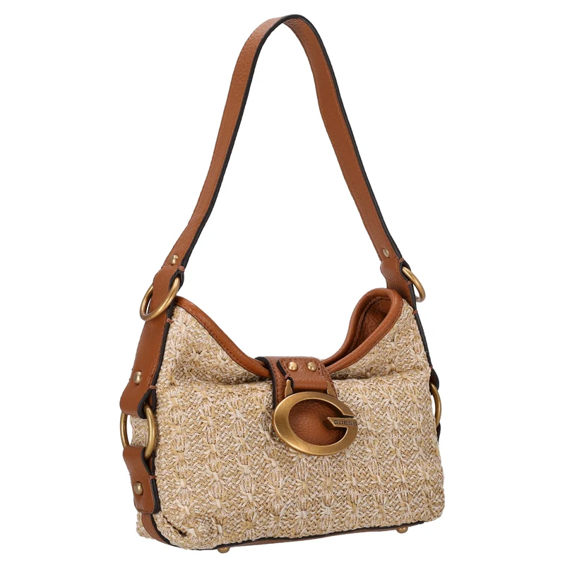 Guess Camden Mini - Schultertasche (natural/cognac)