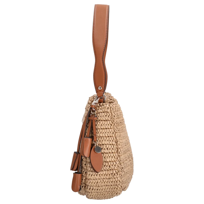 Guess Ofelia Hobo - Schultertasche 33 cm (natural/cognac)