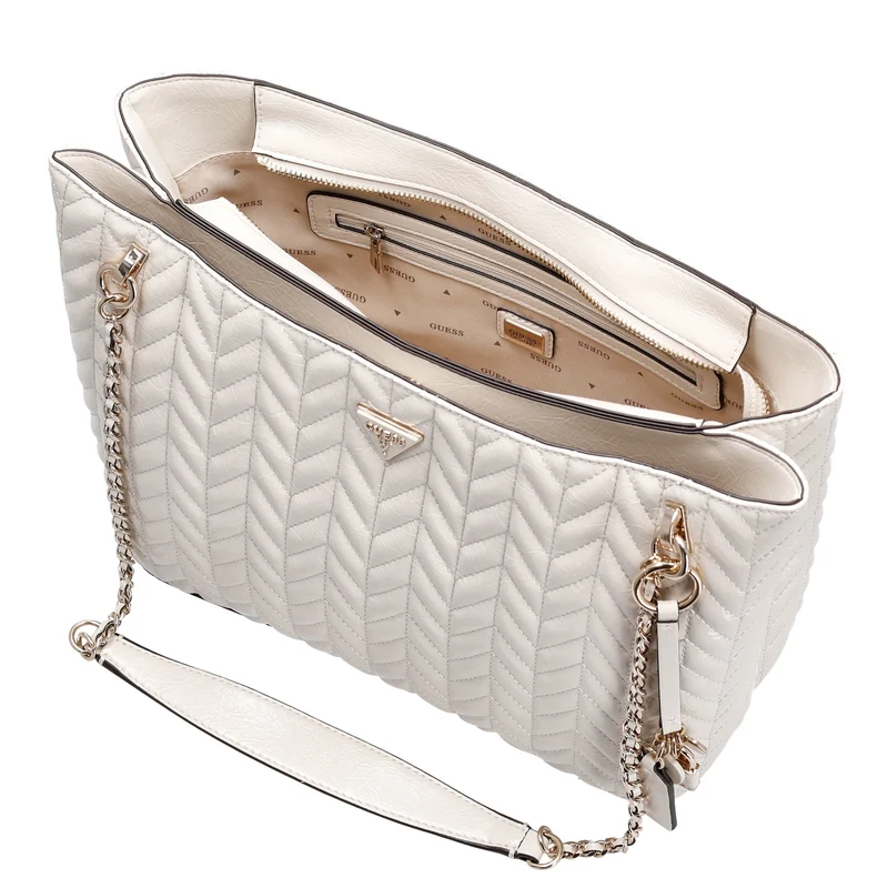 Guess Cherly Two Compartment Tote - Shopper 32 cm (stone)