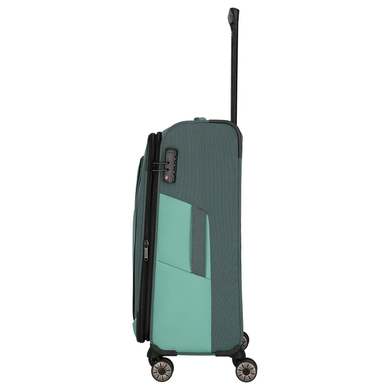 Travelite Viia - 4-Rollen-Trolley M 67 cm erw. (Eukalyptus)