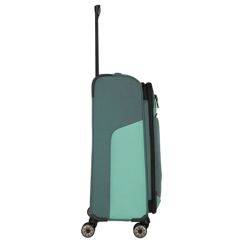 Travelite Viia - 4-Rollen-Trolley M 67 cm erw. (Eukalyptus)
