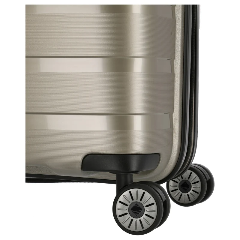 Travelite Air Base - 4-Rollen-Trolley Set 3tlg. L/M/S Vortasche (champagner)