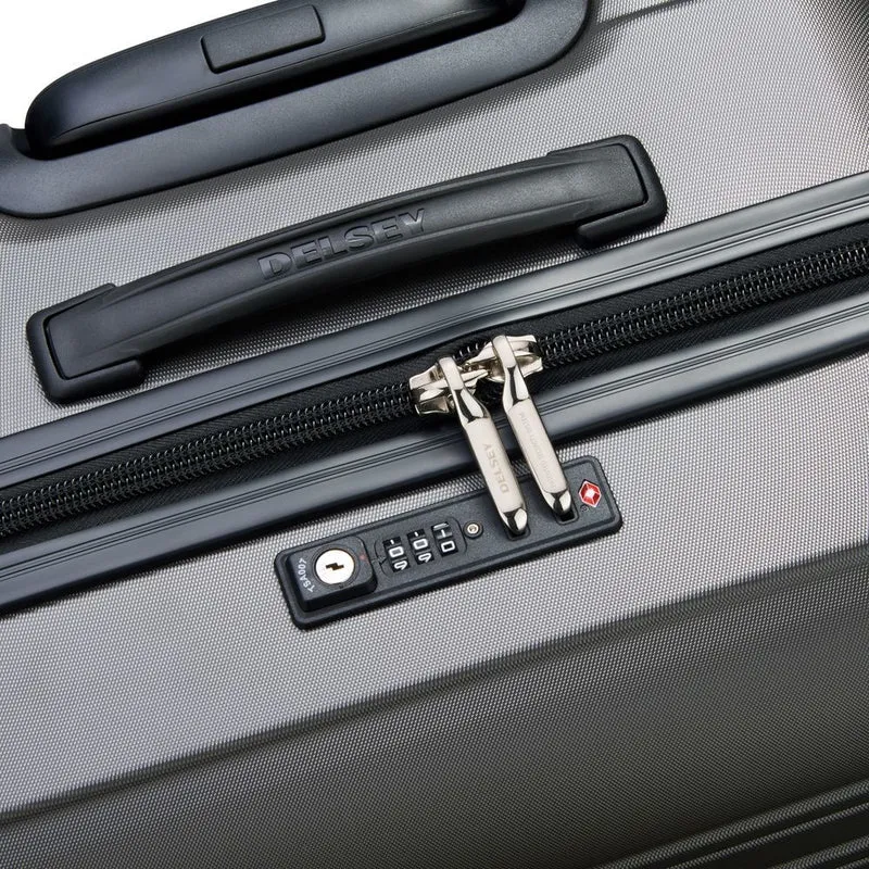 Delsey Paris Segur 2.0 - 4-Rollen-Kabinentrolley Slim Line S 55 cm (grau)