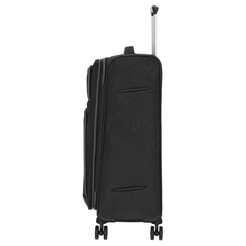 D&N Travel Line 9204 - 4-Rollen-Trolley M 66 cm erw. (schwarz)