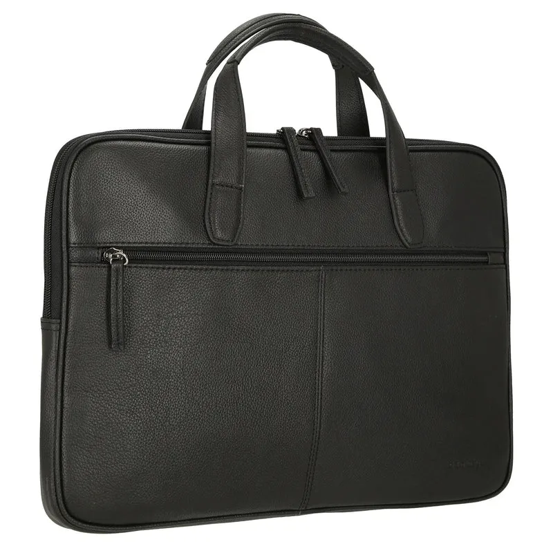 D&N Business Line - Aktentasche 40 cm Leder (black)