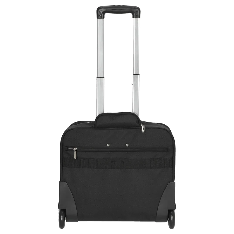 D&N Business - 2-Rollen Businesstrolley 43 cm Polyester (schwarz)