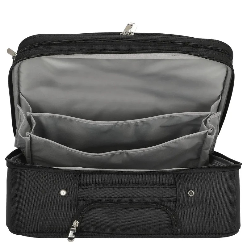 D&N Business - 2-Rollen Businesstrolley 43 cm Polyester (schwarz)