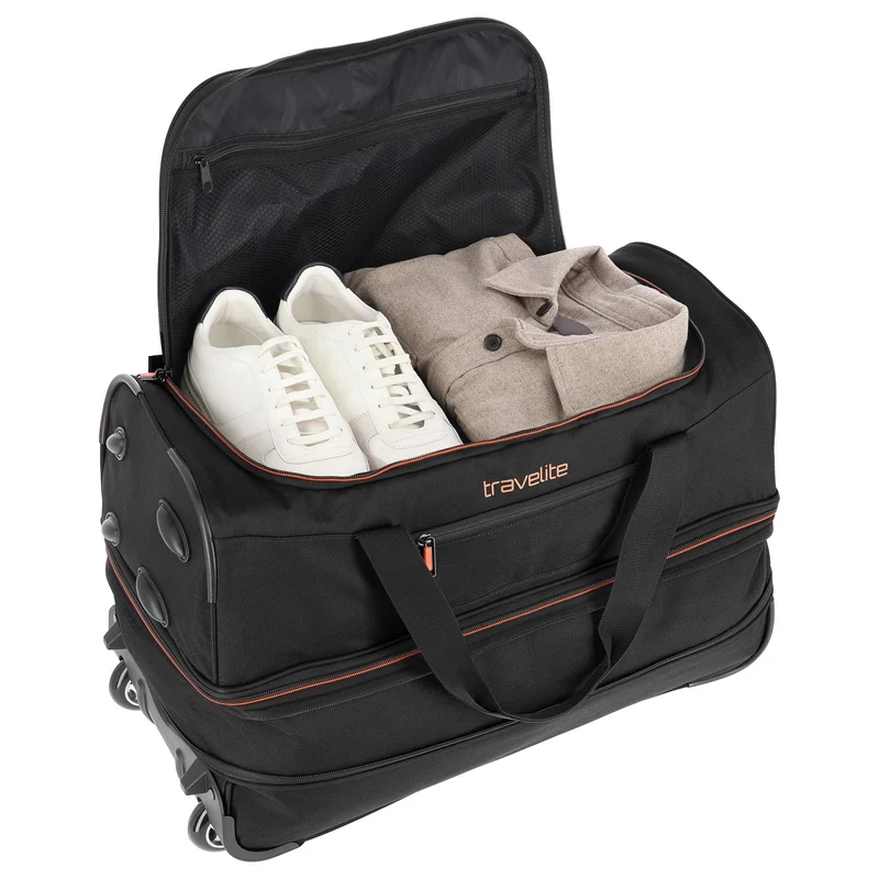 Travelite Basics - Rollenreisetasche 51/64L 55 cm erw. (black)