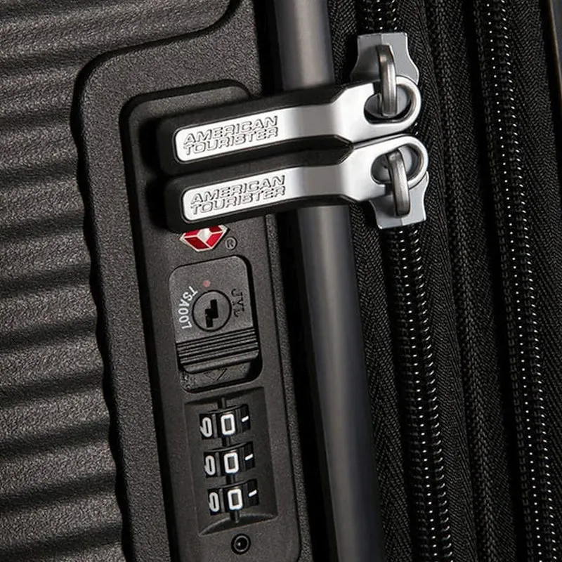 American Tourister Soundbox - 4-Rollen-Kabinentrolley 55 cm erw. (schwarz)