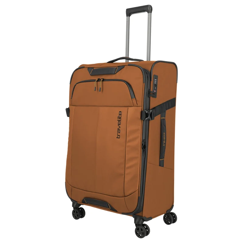 Travelite Briize - 4-Rollen-Trolley L 78 cm erw. (curry)