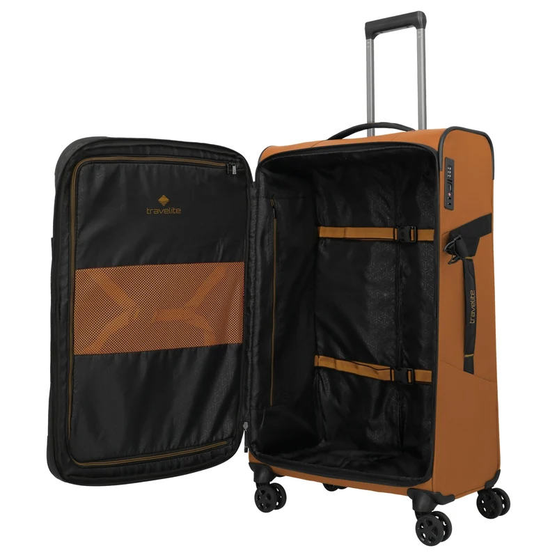 Travelite Briize - 4-Rollen-Trolley L 78 cm erw. (curry)