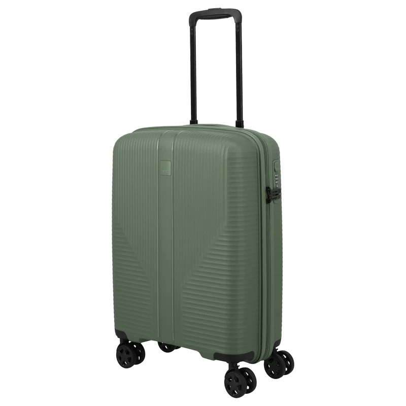 Travelite Air Stripe - 4-Rollen-Kabinentrolley 55 cm (green)