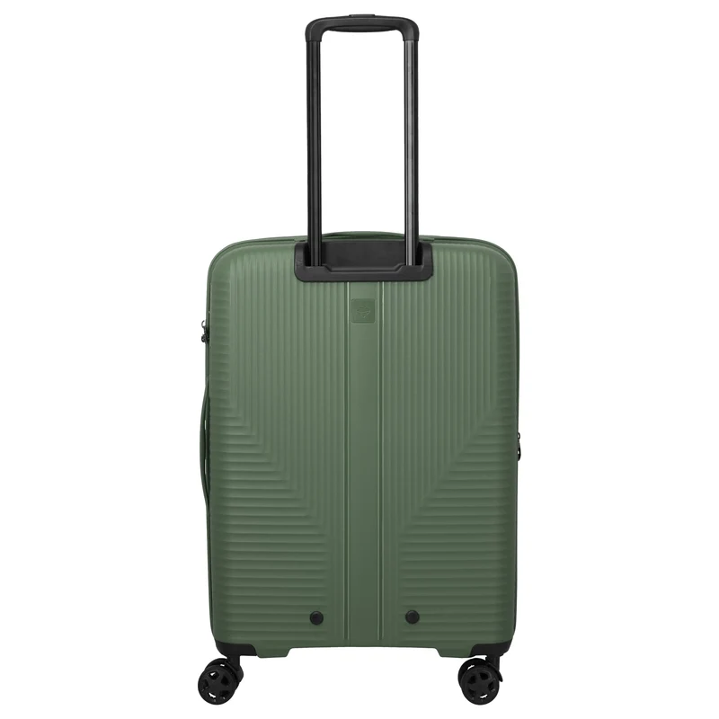 Travelite Air Stripe - 4-Rollen-Trolley 66 cm erw. (green)