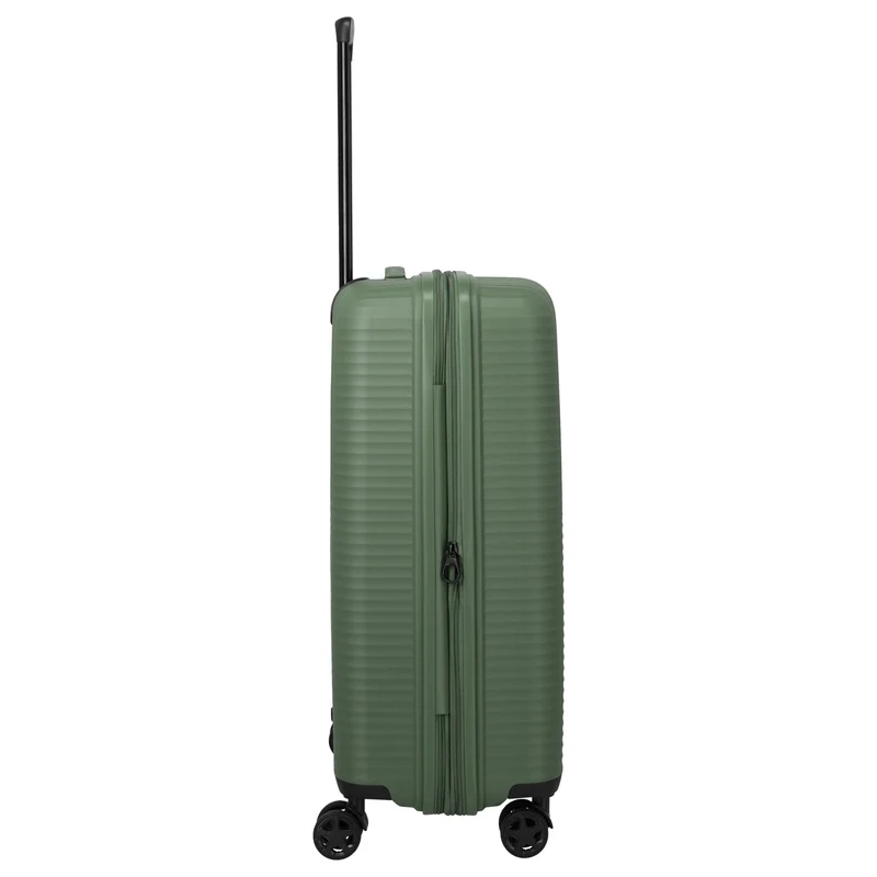 Travelite Air Stripe - 4-Rollen-Trolley 66 cm erw. (green)