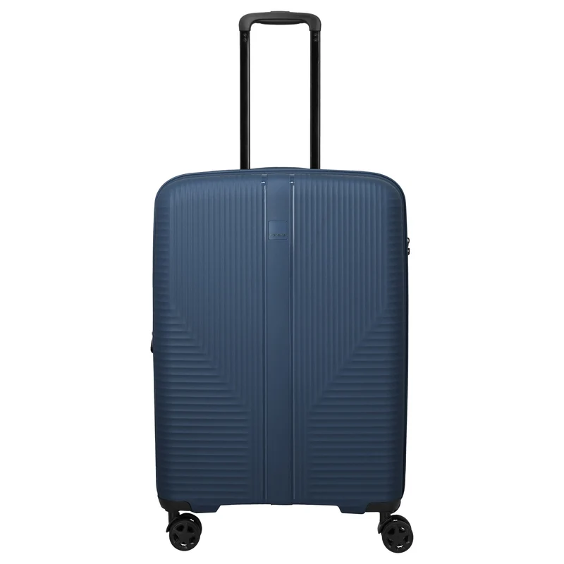 Travelite Air Stripe - 4-Rollen-Trolley 66 cm erw. (navy)